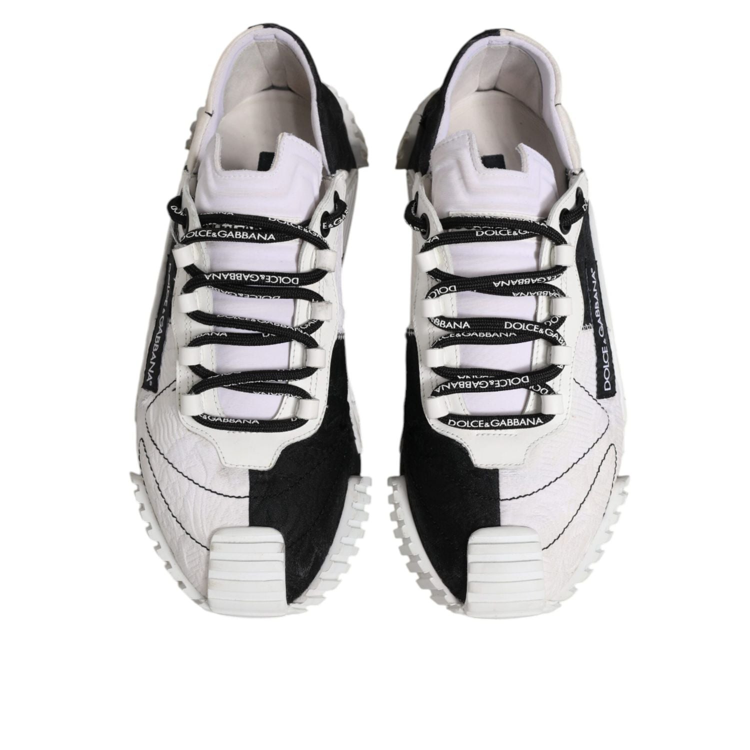 Dolce & Gabbana White Black NS1 Low Top Sneakers Shoes