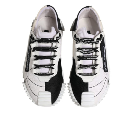 Dolce & Gabbana White Black NS1 Low Top Sneakers Shoes