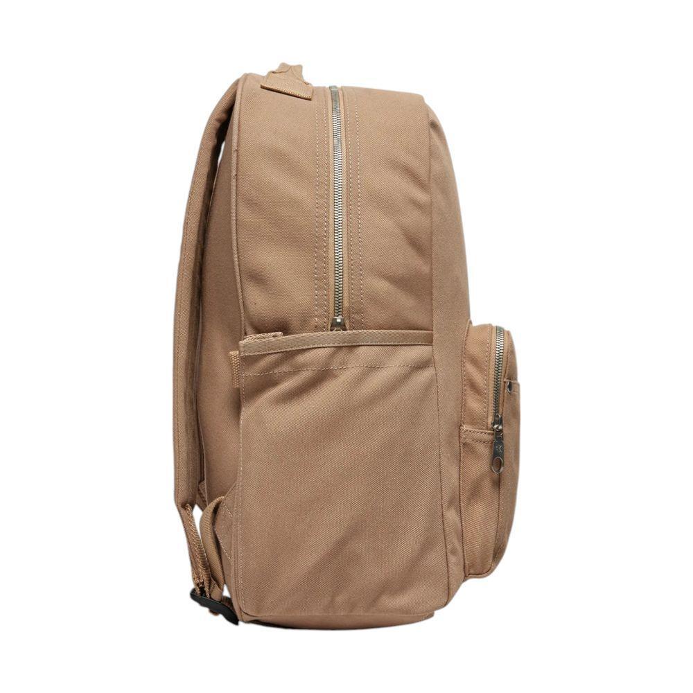 Front view with bag zipped and handles upright.