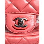 Chanel Pink Vinyl Leather Backpack Purse Bag