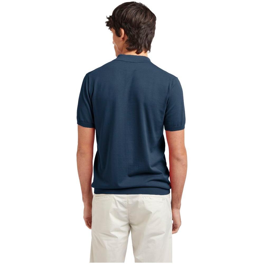 AT.P.CO Blue Cotton Polo Shirt
