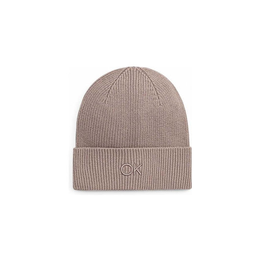 Calvin Klein Beige Organic Cotton Caps Baseball Hat CA-16493500309-ONE SIZE