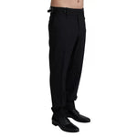 Dolce & Gabbana Black Wool Stretch Dress Trouser Pants PAN71942-48