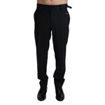 Dolce & Gabbana Black Wool Stretch Dress Trouser Pants PAN71942-48