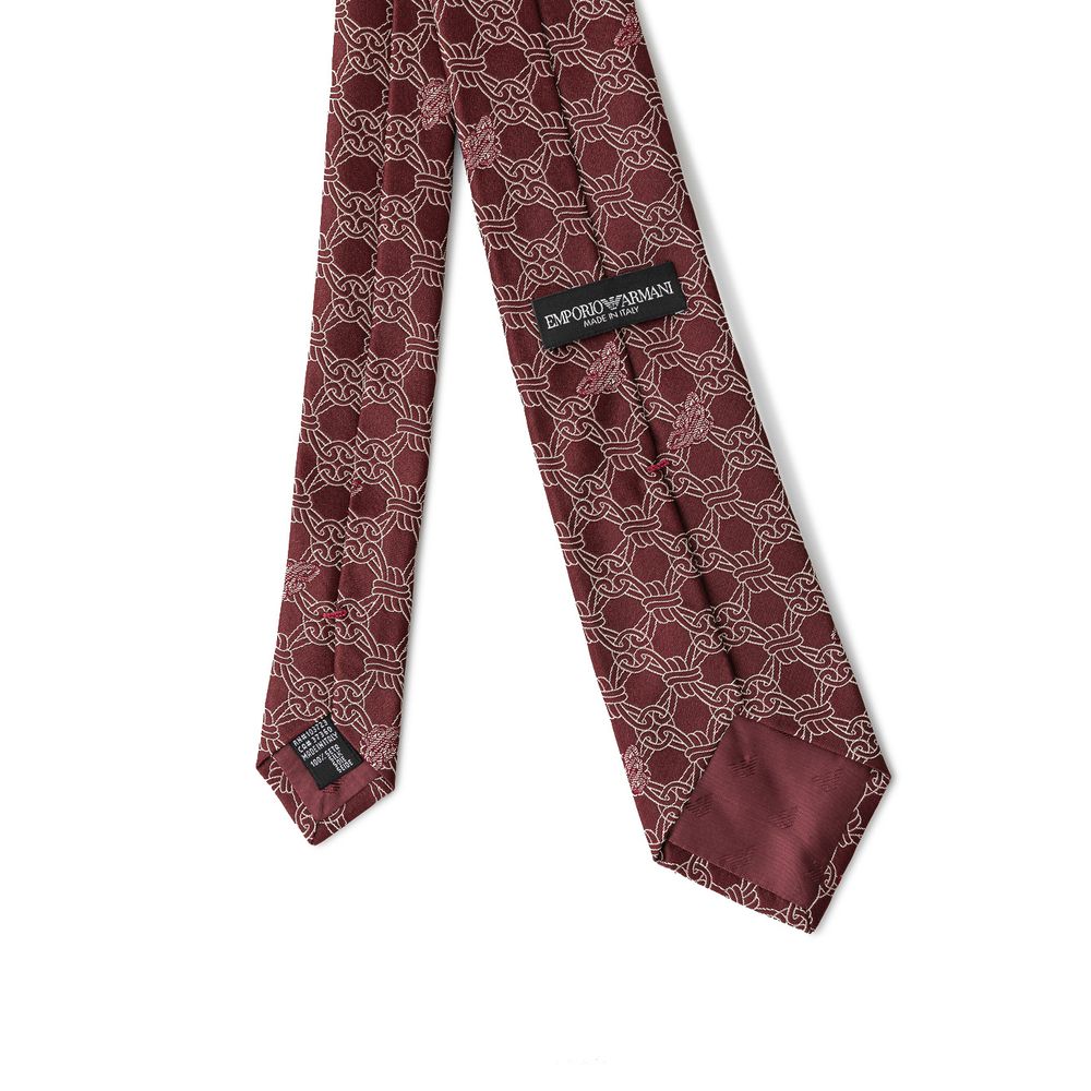Emporio Armani Red Silk Ty
