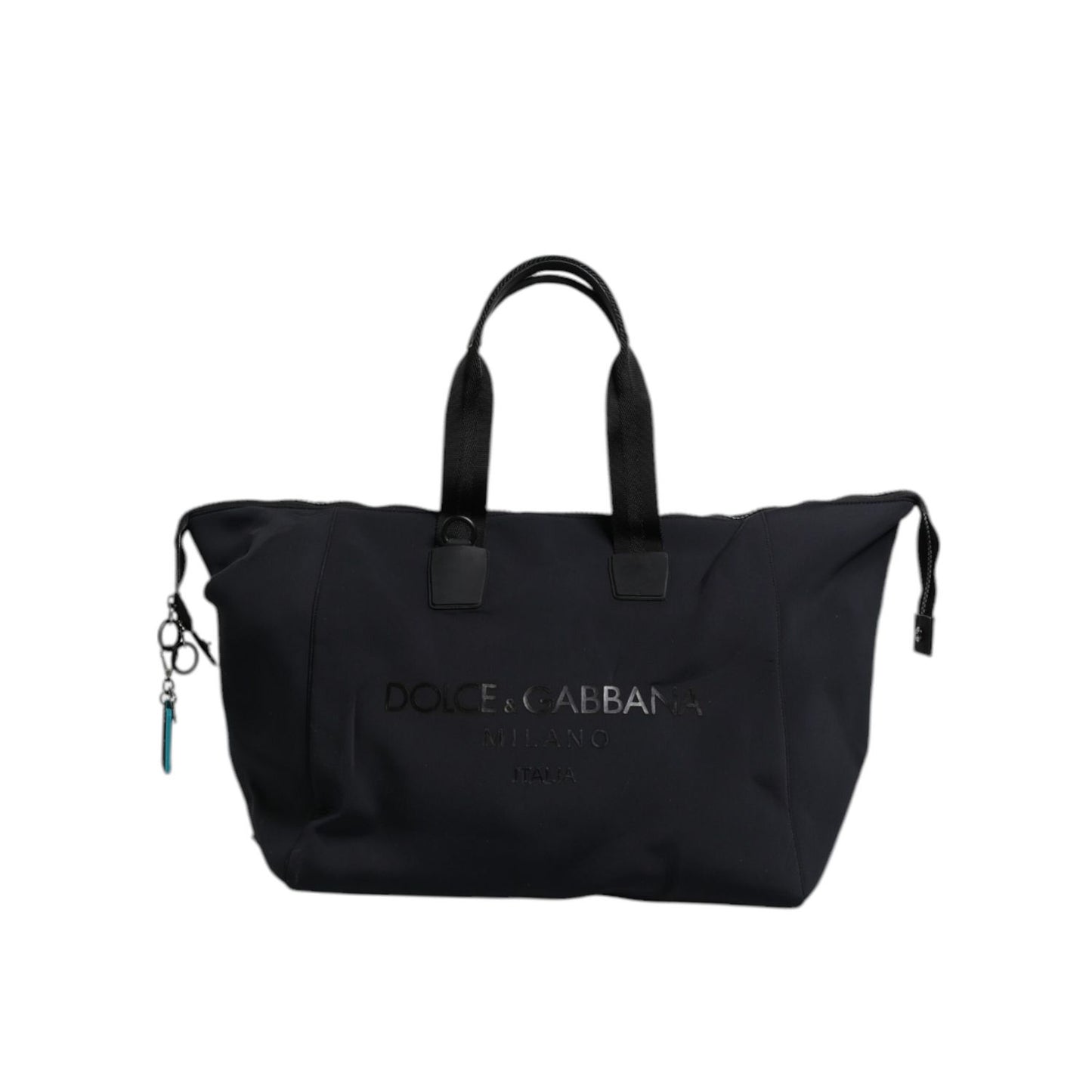 Dolce & Gabbana Black Canvas DG Logo Print Shopping Hand Tote Bag