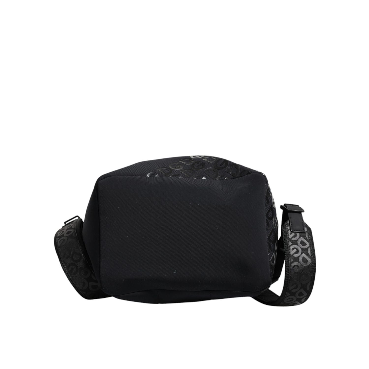 Dolce & Gabbana Black Neoprene Nylon DG Logo School Backpack Bag