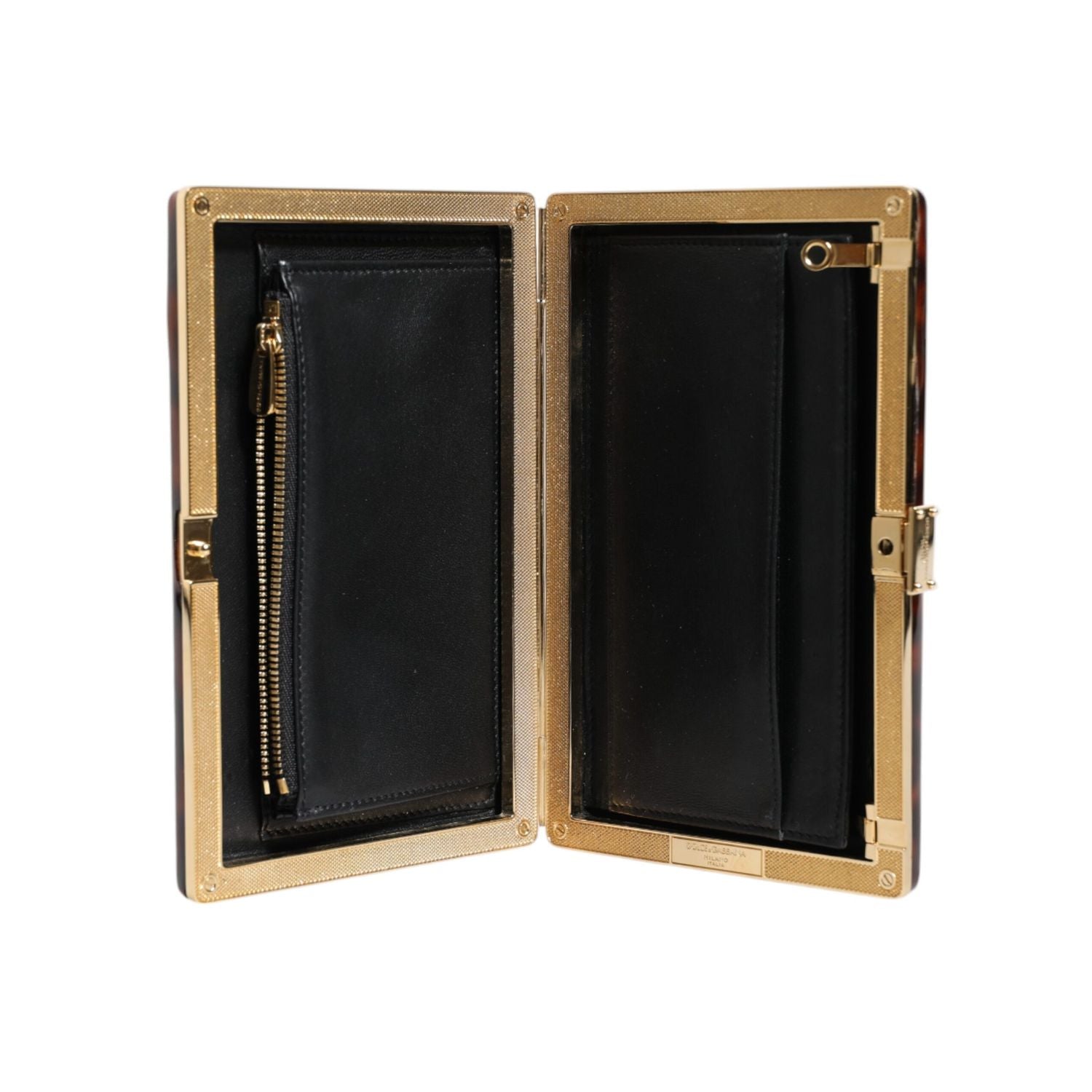 Front view with bag zipped and handles upright.