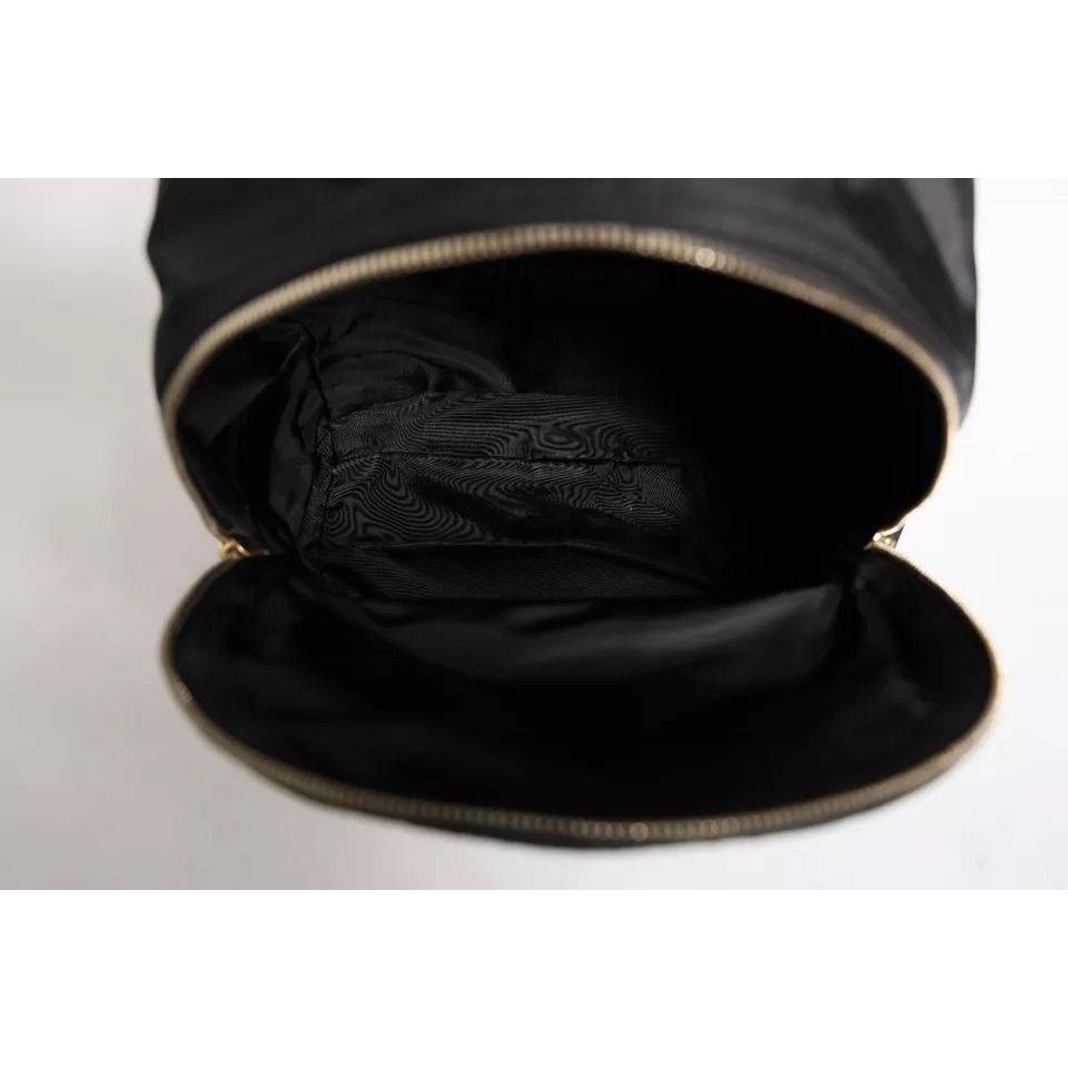 Dolce & Gabbana Black Nylon #DGFAMILY VULCANO Embellished Backpack Bag