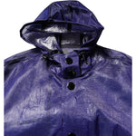 Dolce & Gabbana Dark Blue Cotton Hooded Men Raincoat Jacket