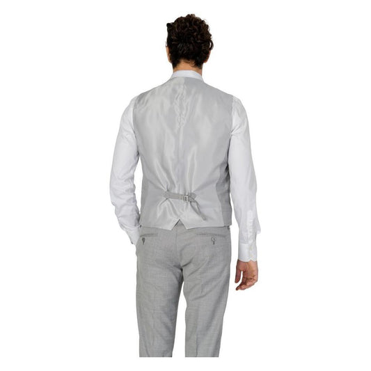Antony Morato Gray Polyester Waistcoat