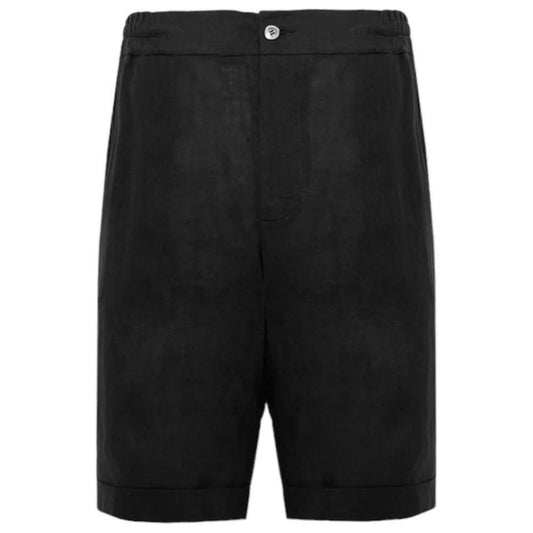 Alpha Studio Black Linen Short