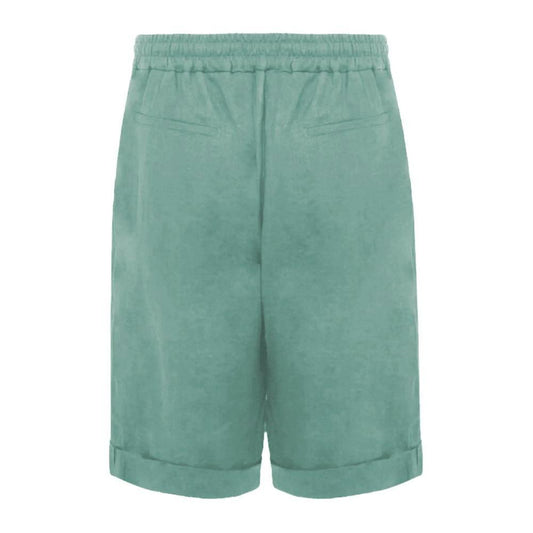 Alpha Studio Green Linen Short