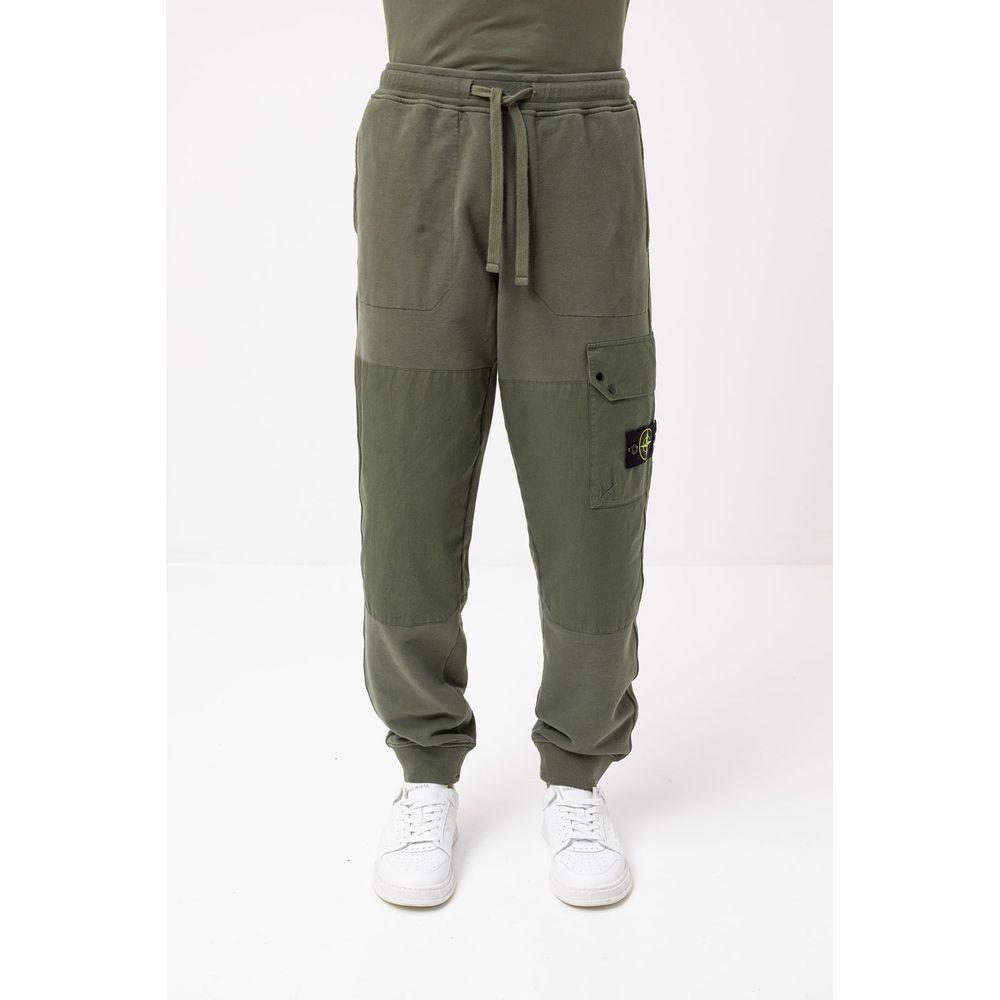 Stone Island Green Cotton Men's Track Pant
