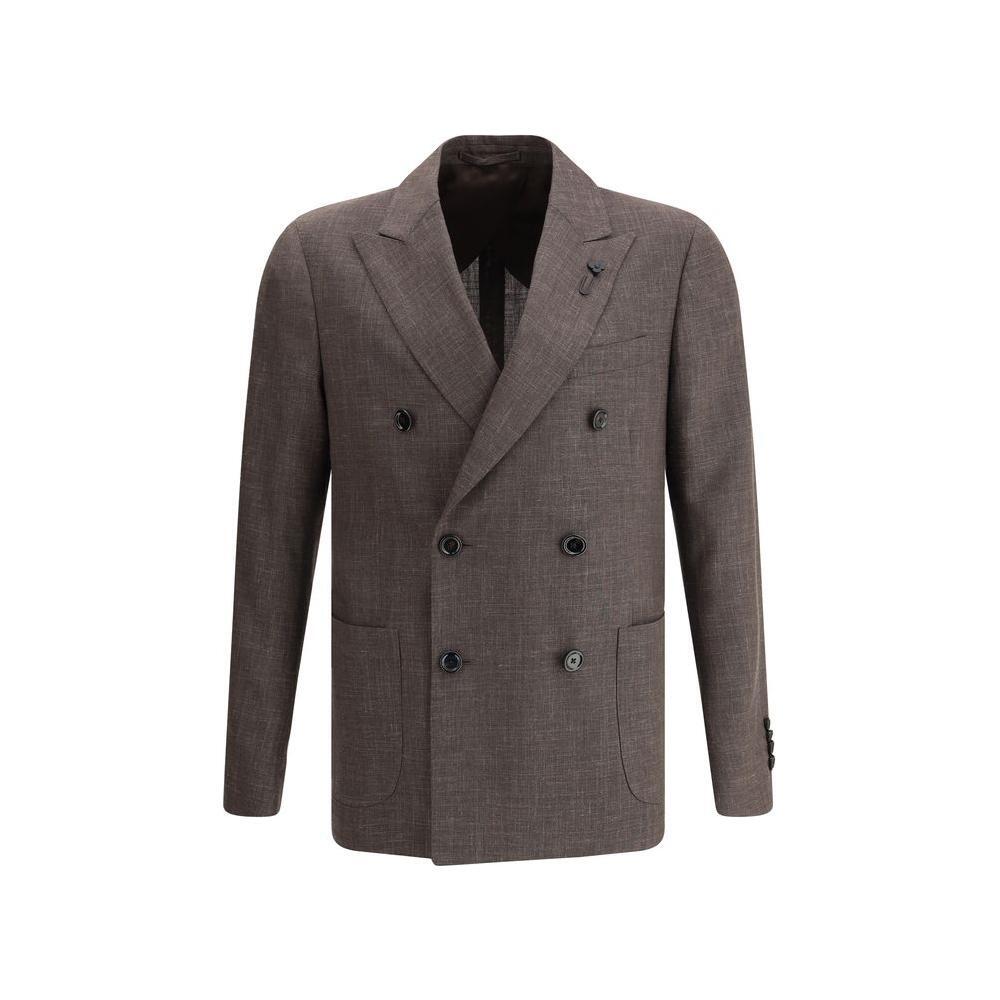 Lardini Blazer jacket with iconic pin LA-ES660AEESIF64522450-IT54 | XXL