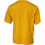 Dolce & Gabbana Dark Yellow Logo Cotton Men Crew Neck T-shirt