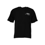 Dolce & Gabbana Black Amore Leopard Cotton Crew Neck T-shirt