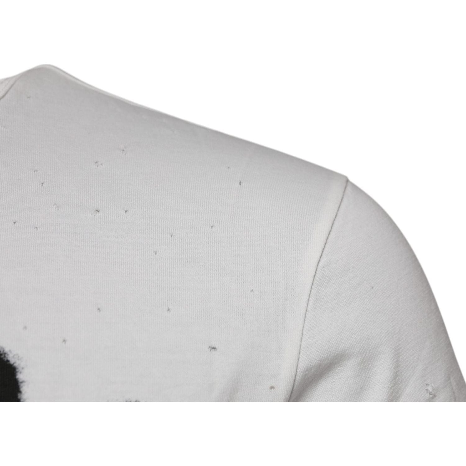 Dolce & Gabbana White Graphic Print Cotton Crew Neck T-shirt