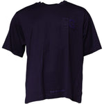 Dolce & Gabbana Navy Blue DG Logo Cotton Crew Neck T-shirt