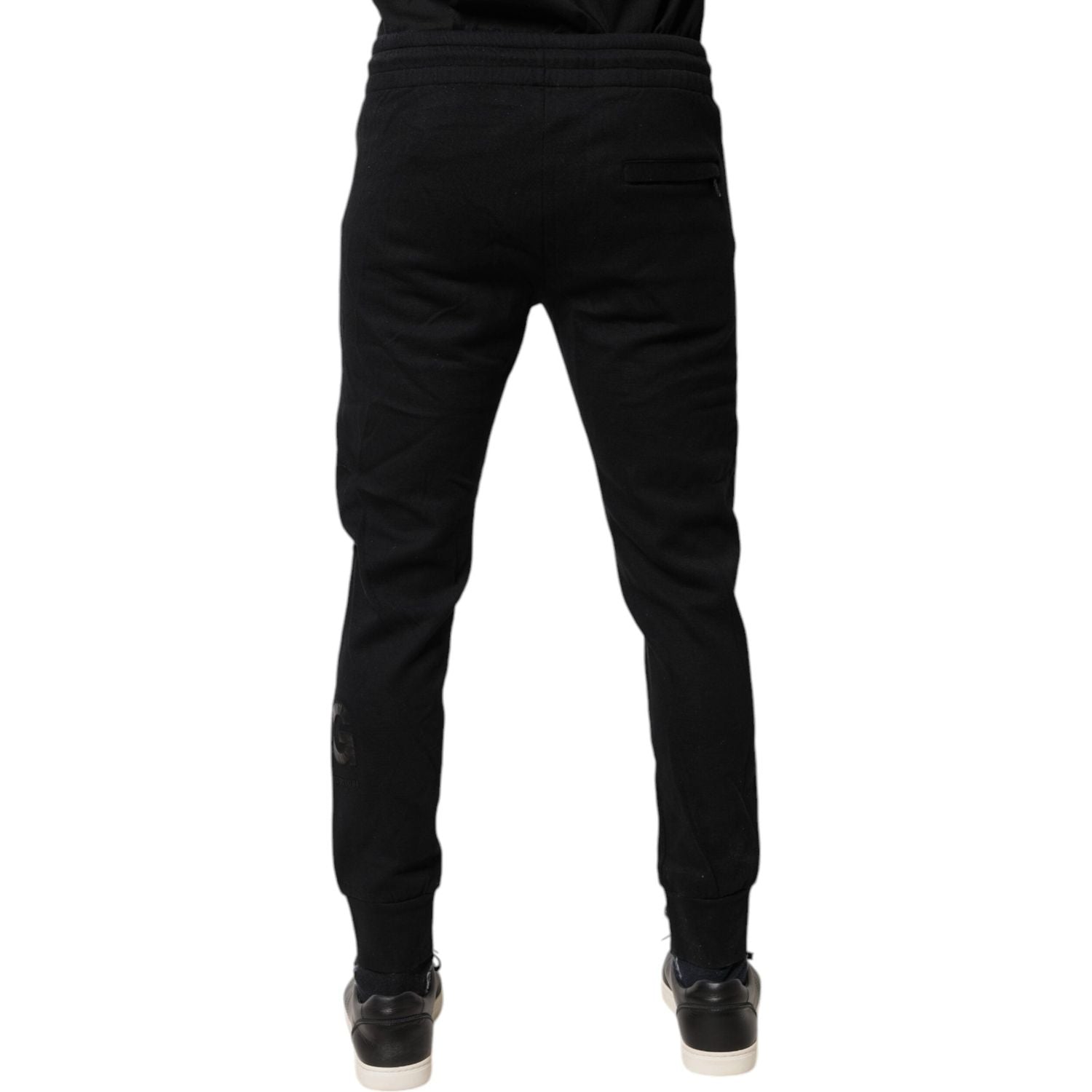Dolce & Gabbana Black Cotton Jogger Jogging Pants
