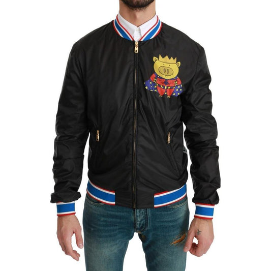 Dolce & Gabbana Black Material Jacket