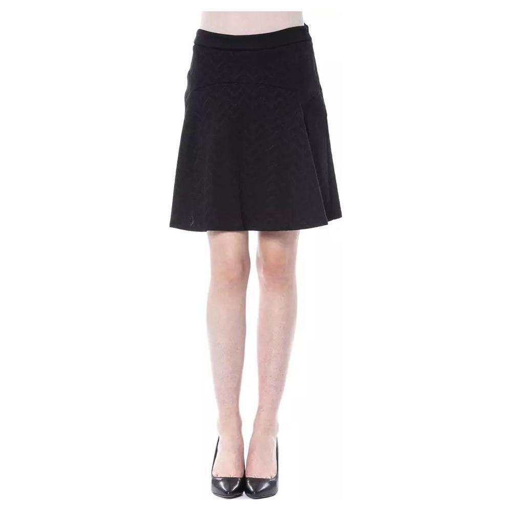 BYBLOS Black Polyester Skirt BY-1021-IT44