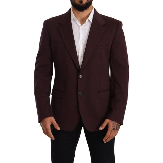 Dolce & Gabbana Purple Cotton Blazer