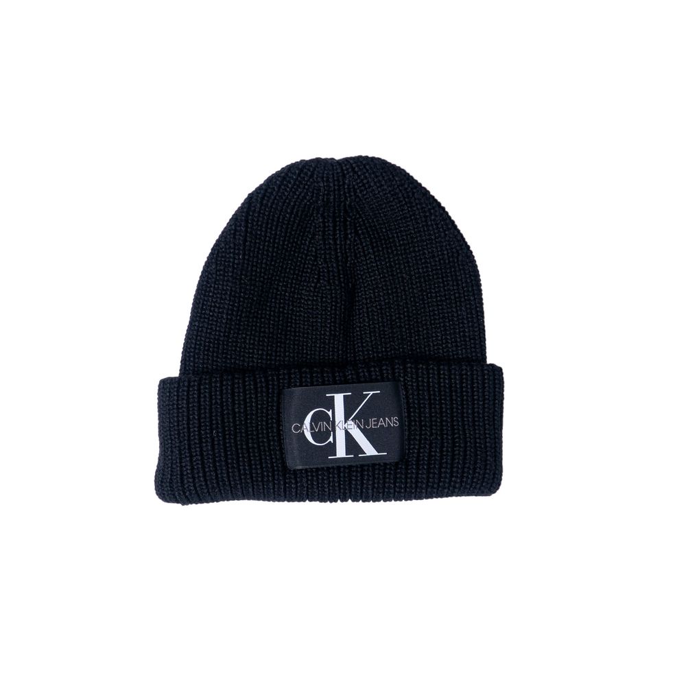 Calvin Klein Black Marabou Beanie