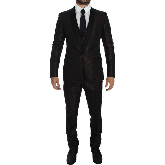 Dolce & Gabbana Bicolor Polyester Suit