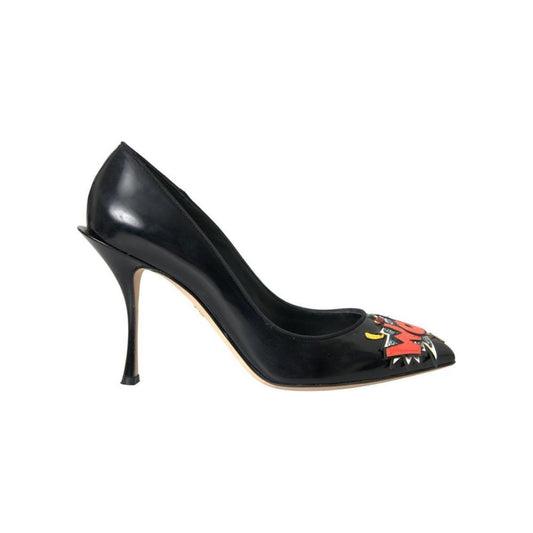 Dolce & Gabbana Black Leather Pump