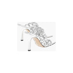 Bottega Veneta Silver Leather Women Sandal