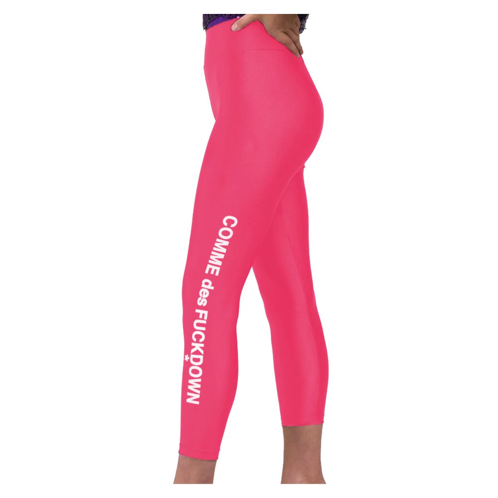 Comme Des Fuckdown Pink Nylon Legging
