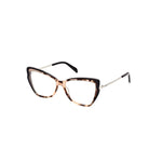 Emilio Pucci Brown Acetate Frames for women, style EP5199-55056, featuring cat-eye shape with measures 55/15/140 mm.