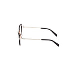 Side view of Emilio Pucci Brown Acetate Frames, model EP5199, showcasing thin temples and acetate material.