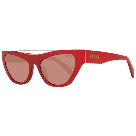 Emilio Pucci Red Metal Sunglasses EPEP01115566YAC