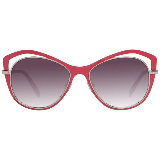 Emilio Pucci Red Metal Sunglasses EPEP01305668FAC