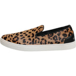 Dolce & Gabbana Brown Calfskin Fur Leopard Sneakers Shoes