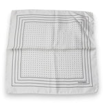Dolce & Gabbana White Polka Dots Square Handkerchief Scarf