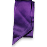 Dolce & Gabbana Purple Satin Silk Skinny Neck Foulard Scarf