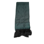 Dolce & Gabbana Dark Green Fantasy Fringes Neck Wrap Scarf MS7437