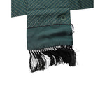 Dolce & Gabbana Dark Green Fantasy Fringes Neck Wrap Scarf MS7437