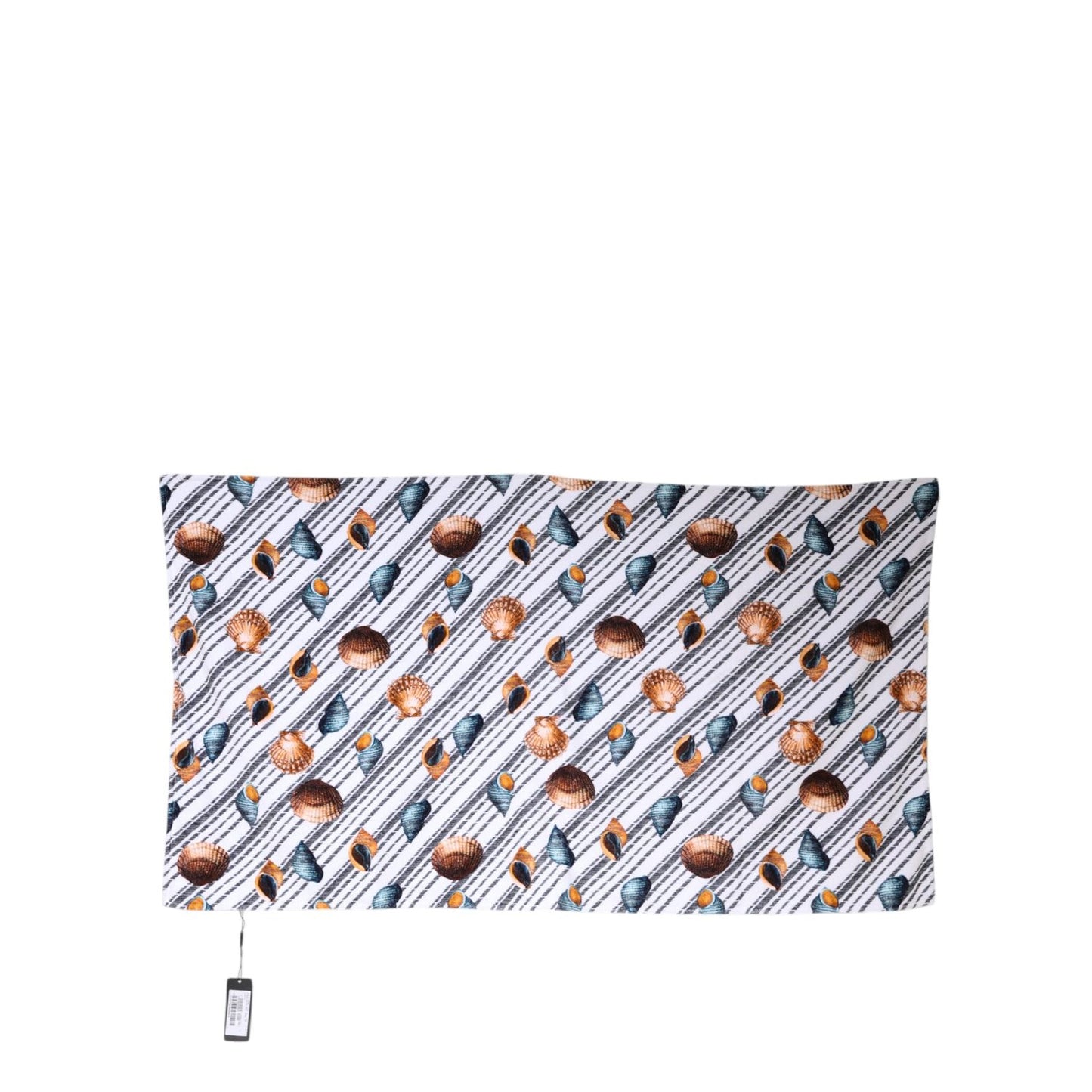 Dolce & Gabbana Multicolor Stripes Seashells Beach Towel