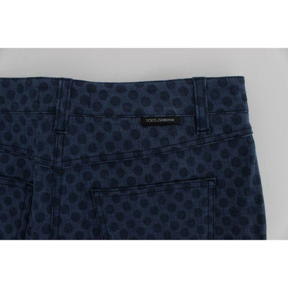 Dolce & Gabbana Polka Dotted Stretch Capri Jeans