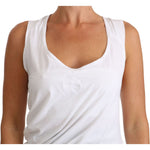 Cavalli White Top Tank CAVALLI T-Shirt Jersey TSH2503-46