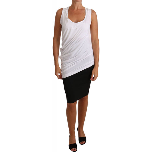 Cavalli White Top Tank CAVALLI T-Shirt Jersey TSH2503-46