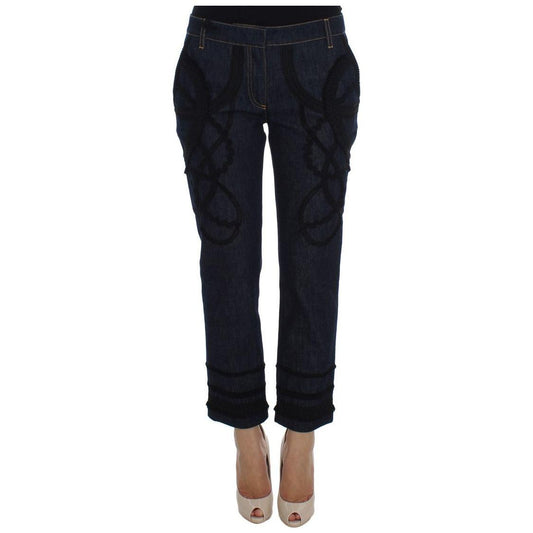 Dolce & Gabbana Blue Denim Cotton CAPRI Torero Jeans SIG20020-2