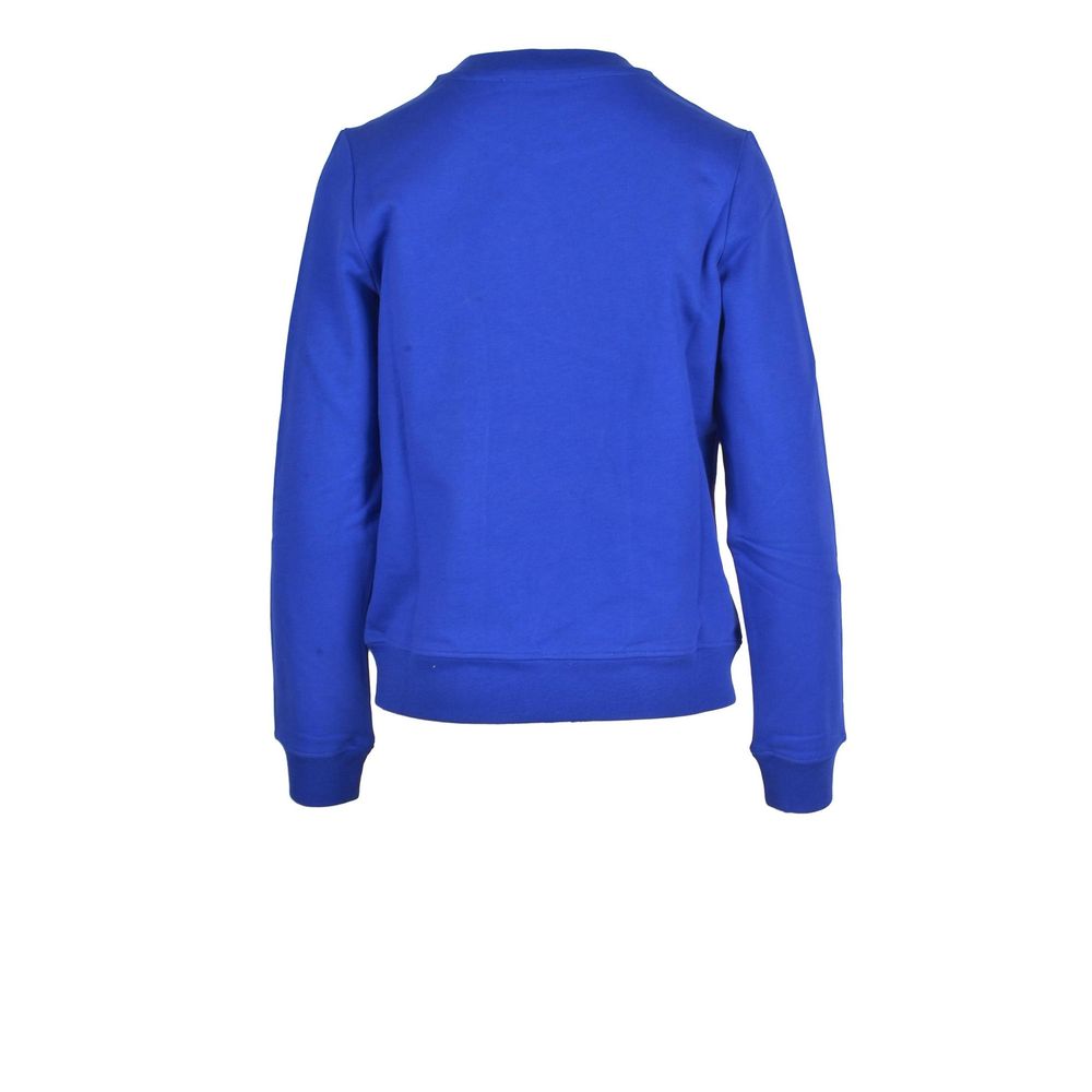 Love Moschino Blue Cotton Sweatshirt