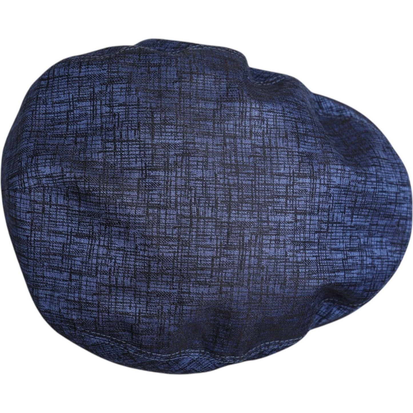 Dolce & Gabbana Blue Cotton Stretch Newsboy Hat