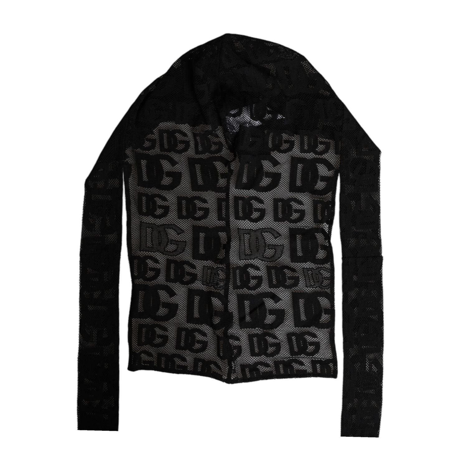 Dolce & Gabbana Black Logo Mesh Whole Head Wrap Hat