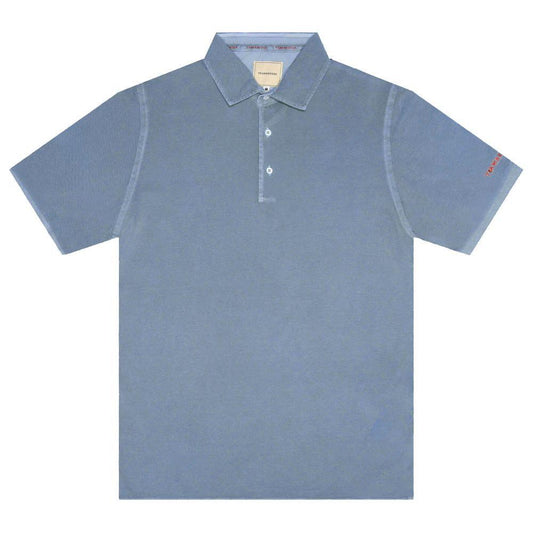Tramarossa Light Blue Cotton Men Polo Shirt